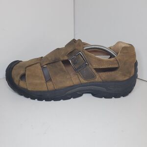 Mens Keen XT Fisherman Brown Leather Casual Comfort Sandals Size 12M EUC Gorp